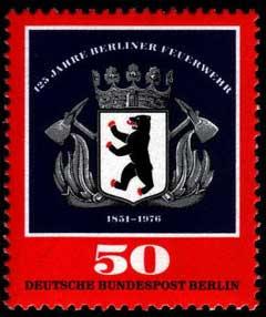125° dei Vigili del Fuoco di Berlino - Stema dei Vigili del Fuoco di Berlino (1976)