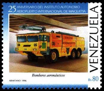 25° Istituto dell'aeroporto di Maiquetia - Automezzo aeroportuale dei VVF (1996)