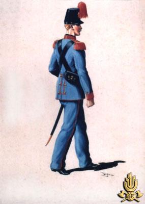 1831 - Stato Pontificio - Vigile, alta uniforme