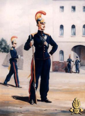1832 - Stato Pontificio - Vigile, uniforme invernale