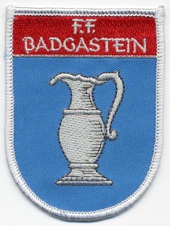 Badgastein - Distintivo azzurro e rosso con al centro una anfora
