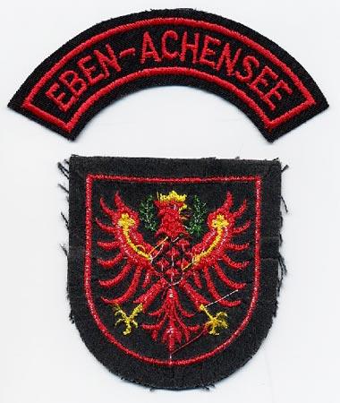 Eben-Achensee - Distintivo nero con aquila rossa