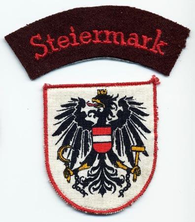 Steiermarck - Distintivo bianco con aquila nera
