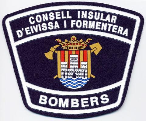 Formentera (Islas Baleares) - Distintivo blu con al centro un castello all interno di uno scudo