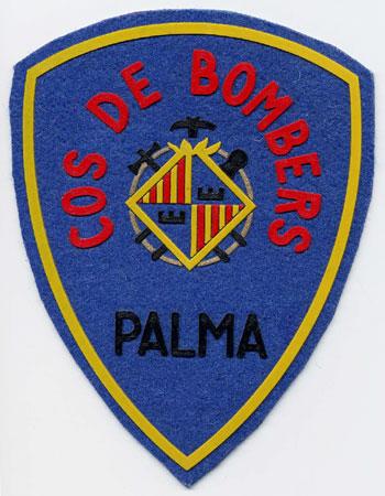 Palma (Islas Baleares) - Distintivo blu con diciture rosse e nere