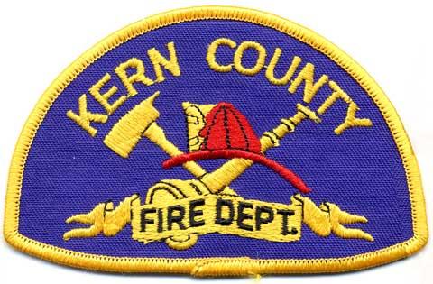 Kern County - Distintivo blu con al centro un elmo