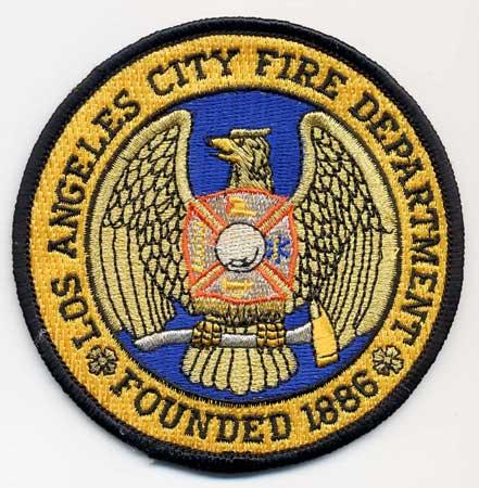 Los Angeles - Distintivo giallo con diciture nere