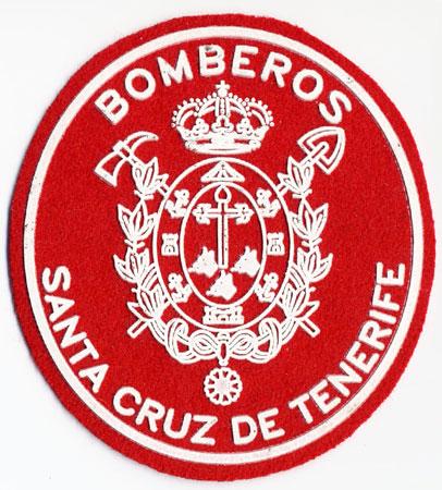 Santa Cruz De Tenerife (Islas Canarias) - Distintivo rosso con diciture bianche