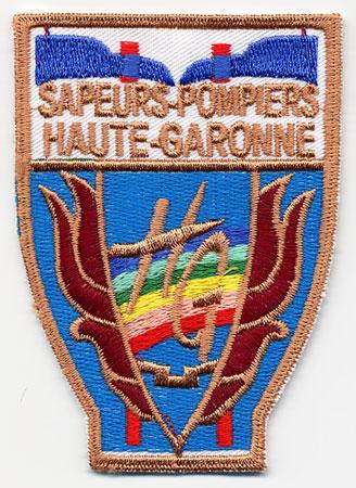 Haute-Garonne - Distintivo azzurro bianco e rosso