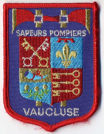 Vaucluse - Distintivo blu e rosso
