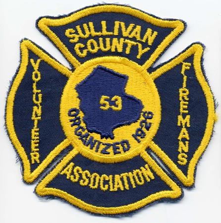 Sullivan County - Distintivo nero con diciture gialle