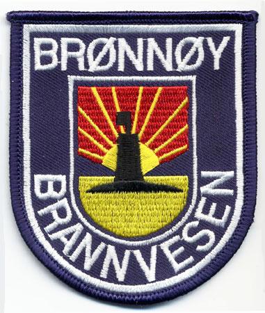 Bronnoy - Distintivo blu con al centro un sole