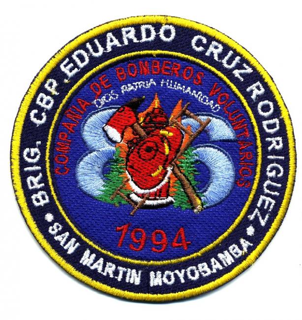 San Martin Moyobamba - Distintivo blu con diciture bianche e rosse