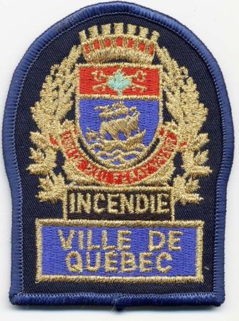 Ville De Quebec - Distintivo bero con diciture gialle
