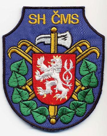 Ceska Republika - Distintivo blu con al centro uno scudo rosso