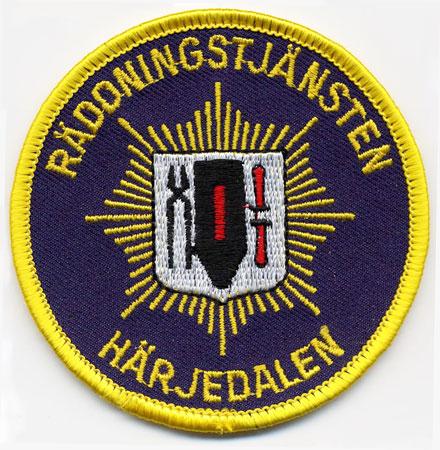 Harjedalen - Distintivo blu con al centro una stella