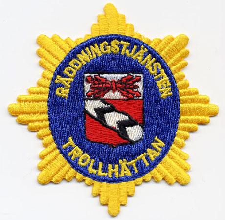 Trollhattan - Distintivo a stella giallo e blu