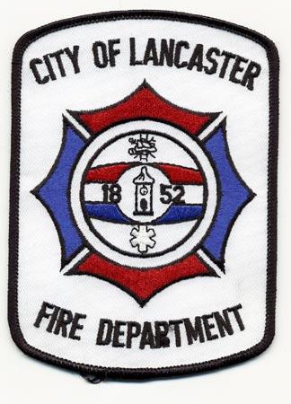 Lancaster - Distintivo bianco con diciture nere