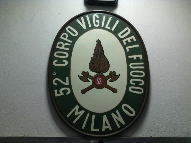 Stemma araldico: 52° Corpo Vigili del Fuoco - Milano